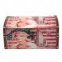 Комплект от 3бр. дървени кутии с рамка от изкуствена кожа и цветен принт - американското знаме, снимка 1 - Декорация за дома - 15762170
