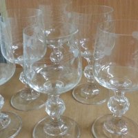 Кристални чаши за вино гравирани, снимка 5 - Антикварни и старинни предмети - 22743917