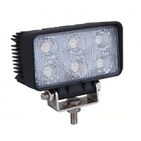 Диоден Фар 18W 6 x 3W 12/24V супер мощни  2 броя комплект със стойки, снимка 2 - Аксесоари и консумативи - 23649226