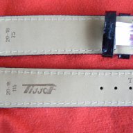 Кожени черни каишки Tissot 20мм., снимка 7 - Каишки за часовници - 17558246