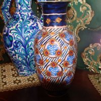 Satsuma антикварна голяма порцеланова ваза , снимка 3 - Вази - 21030363