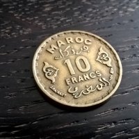 Монета - Мароко - 10 франка | 1952г., снимка 1 - Нумизматика и бонистика - 25905566