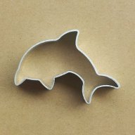 делфин метален резец форма за украса декорация торта мъфин сладка бисквитка, снимка 1 - Форми - 18335678