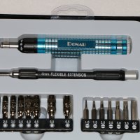 немски прецизни отвертки, битове, накрайници за iPhone 51 ч., Германия, снимка 3 - Куфари с инструменти - 25881854