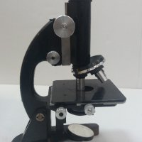 Старинен микроскоп WINKEL-ZEISS GOTTINGEN 61675 , снимка 3 - Антикварни и старинни предмети - 25631347