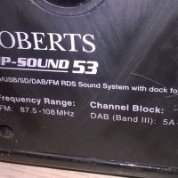roberts mp-sound 53-iphone/usb/sd card/aux/cd-внос англия, снимка 14 - Ресийвъри, усилватели, смесителни пултове - 19574172