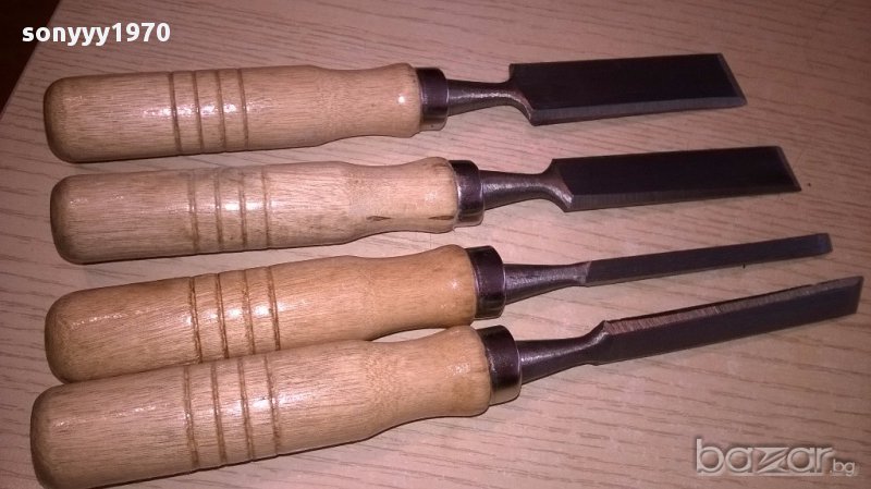 Длета 4 броя 22см с дървени дръжки, снимка 1
