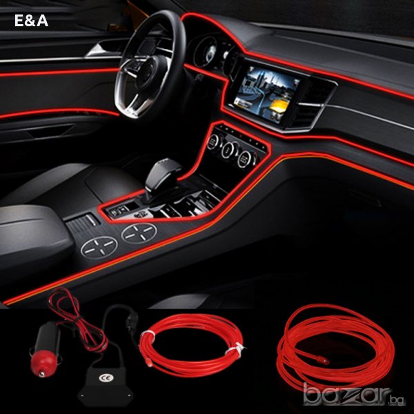 Амбиентно осветление. Неон LED за декорация на автомобил, снимка 1