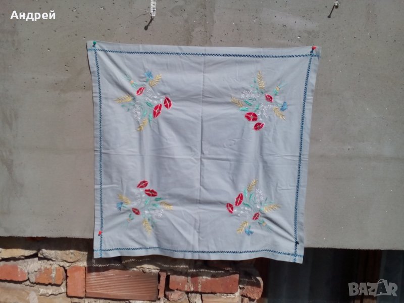 Стара бродирана покривка #19, снимка 1