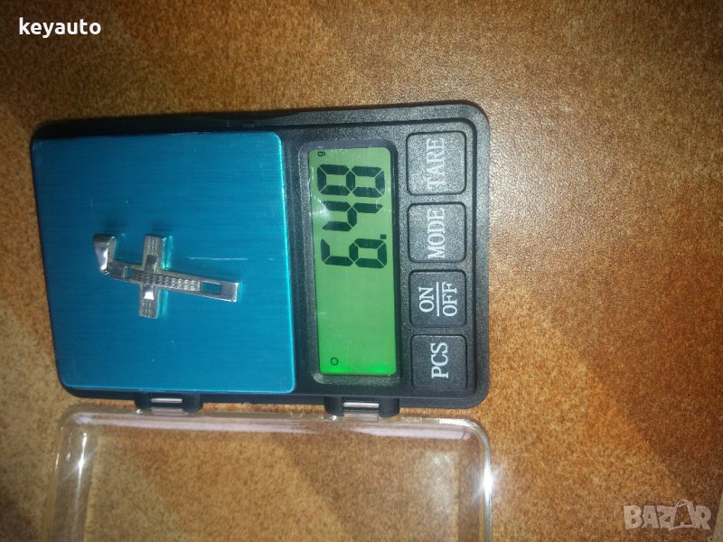  триизмерно сребърно кръстче 925, снимка 1