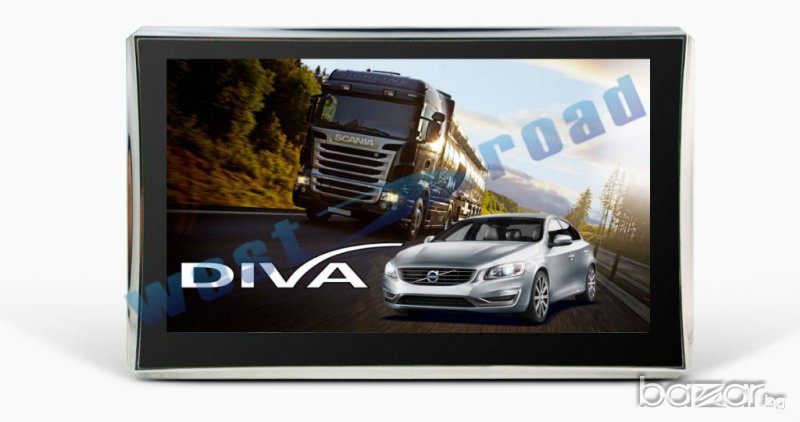 GPS НАВИГАЦИЯ DIVA 7018 HD EU 800 MHZ 256 RAM 8GB ЗА КАМИО/КОЛА, снимка 1