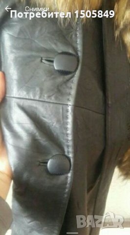 Дамско кожено палто, снимка 5 - Палта, манта - 22647991