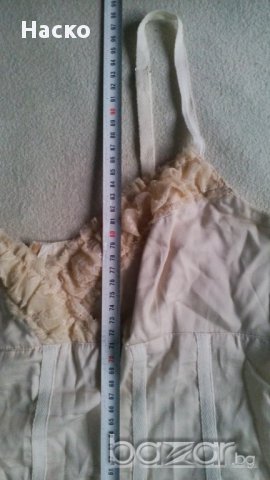 etere,бутикова лятна памучна рокля с дантели шампанско, балон, снимка 4 - Рокли - 13736953