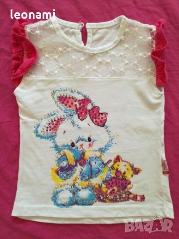 Блузка зайче, снимка 1 - Бебешки блузки - 21724352