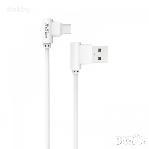 Нов кабел USB към Micro USB Г-образен, 1 метър, снимка 1 - USB кабели - 24360002