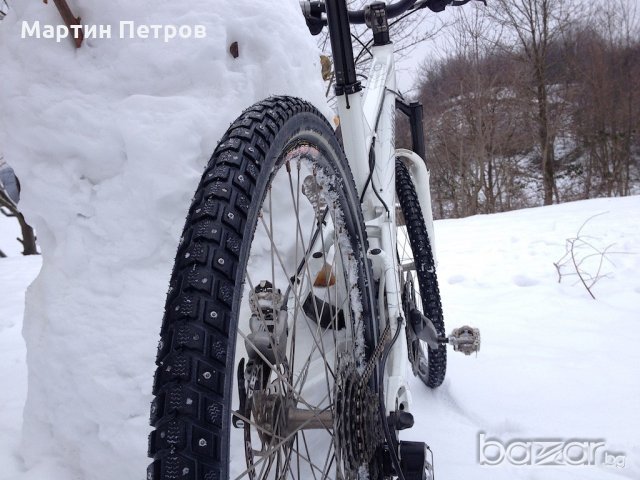 Зимни външни гуми за велосипед колело FROSTER с метални шпайкове, снимка 5 - Части за велосипеди - 20383823