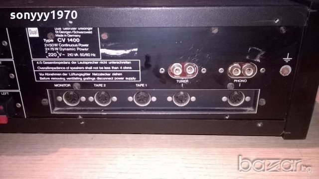 §dual cv1400 amplifier 2x75w-made in germany-от швеицария, снимка 13 - Ресийвъри, усилватели, смесителни пултове - 18431469