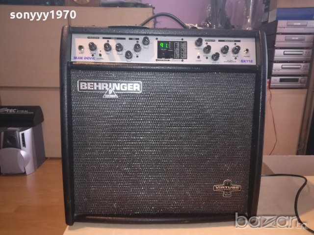 поръчано-behringer blue devil gx112 virtube technology-внос швеицария, снимка 3 - Ресийвъри, усилватели, смесителни пултове - 20811629