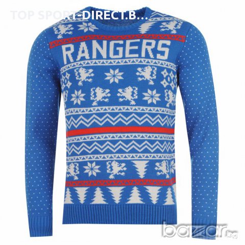 Мъжки пуловер -RANGERS  100% акрил  внос Англия., снимка 1 - Пуловери - 16766930