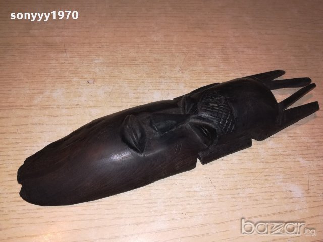 африканска маска-масивна-27х7х4см-внос швеицария