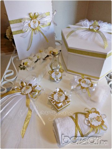 Комплект за кръщене Златен Ангел, снимка 5 - Подаръци за кръщене - 17451615