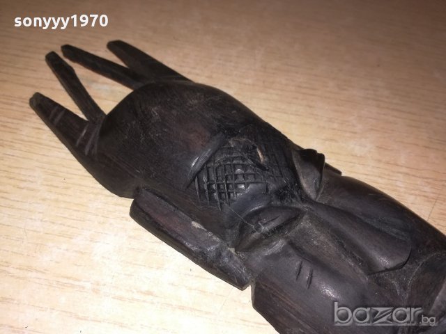 африканска маска-масивна-27х7х4см-внос швеицария, снимка 10 - Колекции - 20913357