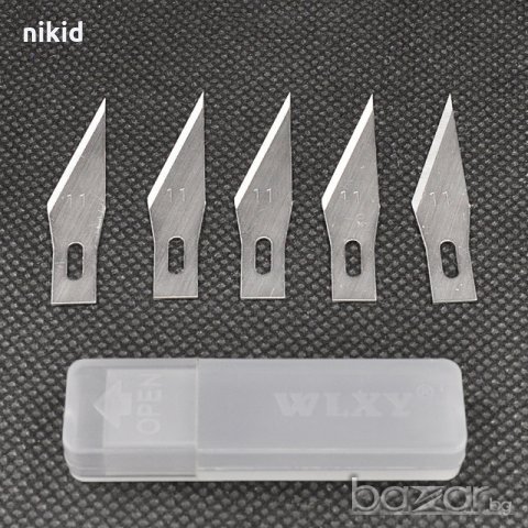 11# 5  бр резервни ножчета резци за нож скалпел резец за рязане декориране на тесто фондан, снимка 1 - Други - 20257634