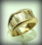 златен пръстен ЖЪЛТО И БЯЛО злато 4.01 грама/ размер №57, снимка 6