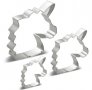 3 размера глава Еднорог метални резци форми за сладки бисквитки бисквити фондан, снимка 1 - Форми - 23787734
