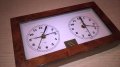 herralz-двоен часовник-25х15х5см-внос швеицария, снимка 1 - Антикварни и старинни предмети - 18226640