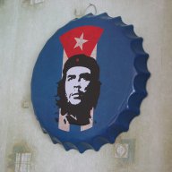 Че Гевара Голяма табела във формата на капачка за бутилка бира кока кола швепс картина стена декор, снимка 4 - Декорация за дома - 13273624