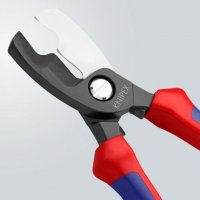  KNIPEX 95 12 200 - Кабелни Ножици с двойно острие , 20mm/70mm² , НОВИ , внос DEUTSCHLAND !!!!!, снимка 3 - Клещи - 25710482