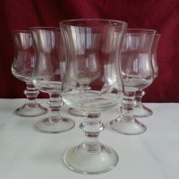 Стъклени чаши чашки за ракия  аперитив, снимка 6 - Антикварни и старинни предмети - 20291625