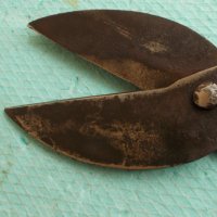  Стара ръчно кована ножица за ламарина , снимка 3 - Други инструменти - 25920546