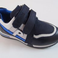 Спортни обувки естествена кожа Понки т.синьо, снимка 1 - Детски маратонки - 17511475