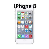 Дисплей за Айфон 8 iPhone 8 бял/черен (в комплект с тъчскрийн), снимка 1 - Резервни части за телефони - 24373544
