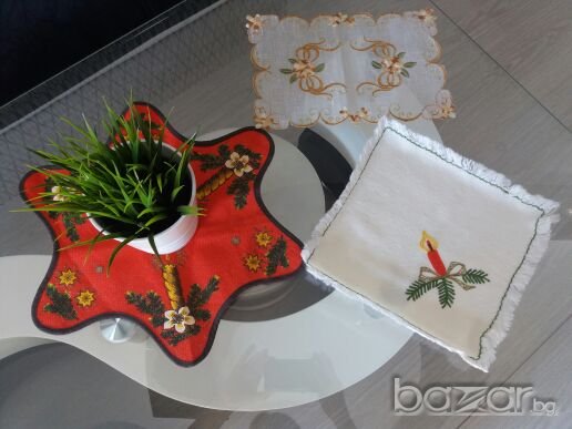 Сет 3 бр коледни карета, снимка 1