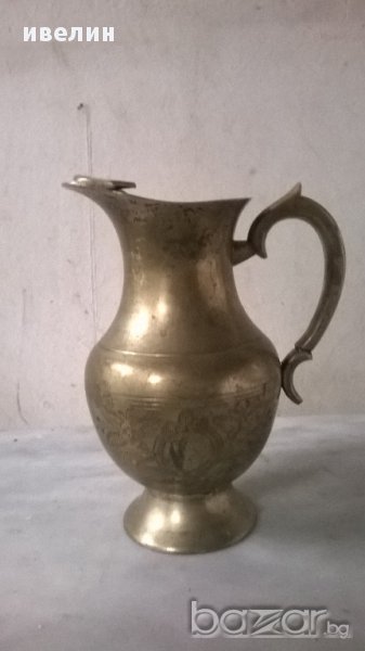 посребрена викторианска кана, снимка 1