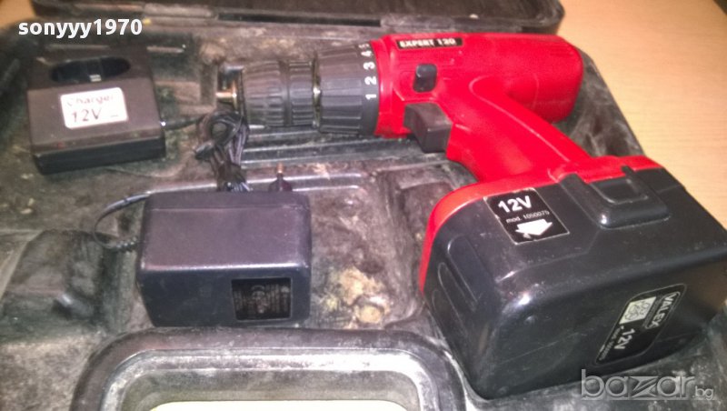 valex-винтоверт+батерия+зарядно+куфар dewalt-внос швеицария, снимка 1