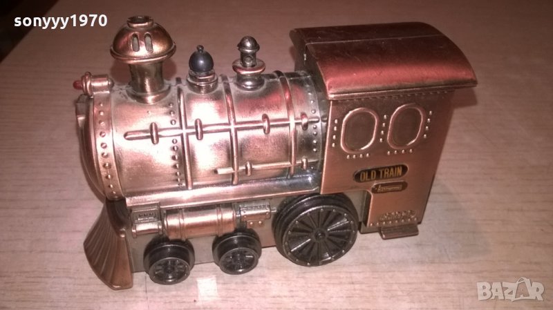 old train-метална запалка-13х8х6см-внос швеицария, снимка 1
