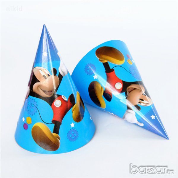 Мики Маус картонена малка голяма парти шапки шапка рожден ден, снимка 1