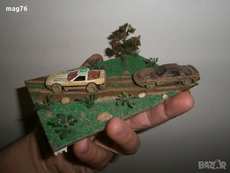  Мини Diorama rally 10x15cm Уникат, снимка 1