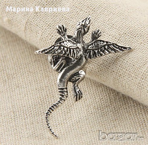 Малка обеца "Дракон"  /С-41/, снимка 1