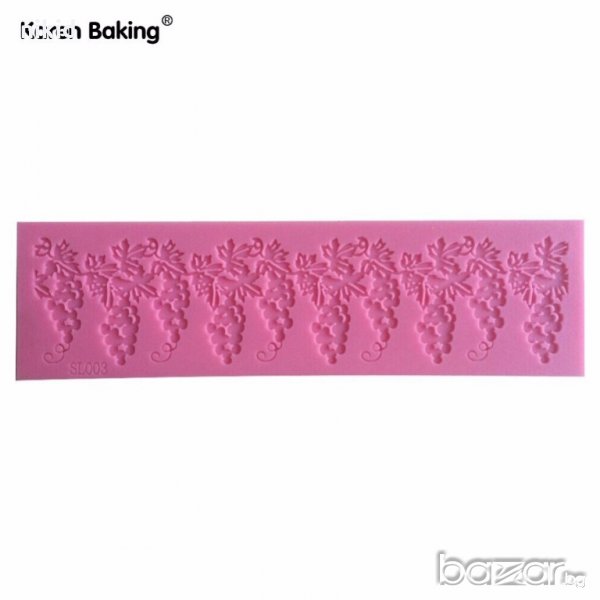 Гроздови чепки дантела борд силиконов молд форма за украса торта с фондан шоколад гъмпейст, снимка 1