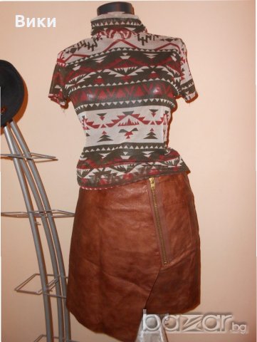 Кафява пола H&M, снимка 1
