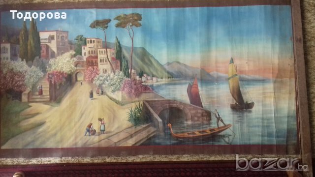 Стара картина от началото на миналия век , снимка 8 - Антикварни и старинни предмети - 19097291