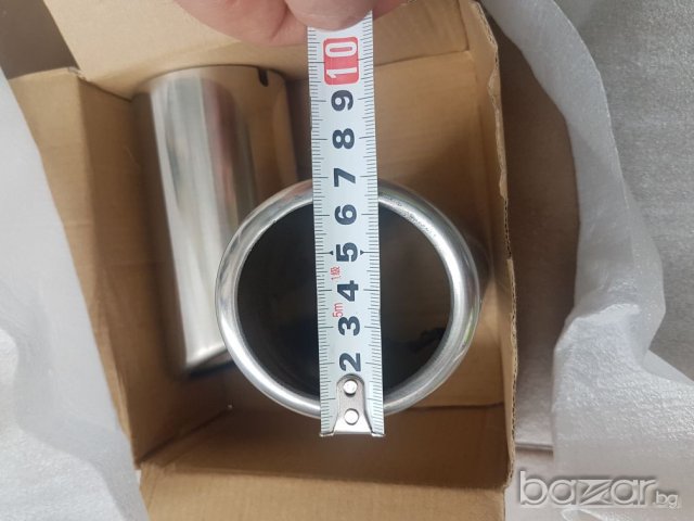 Хромиран накрайниk за ауспух 7см диаметър, снимка 2 - Аксесоари и консумативи - 21267349