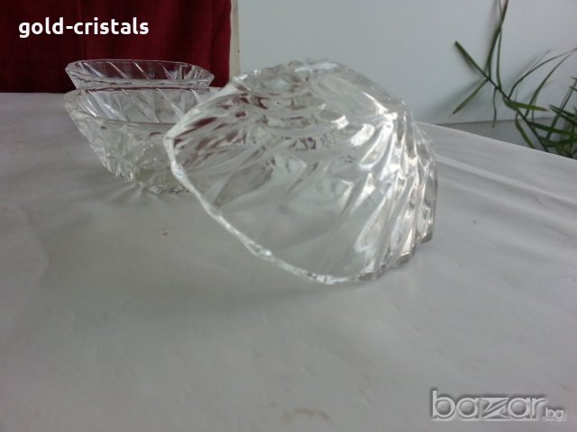 Ретро кристални купички и купа , снимка 14 - Антикварни и старинни предмети - 20598925