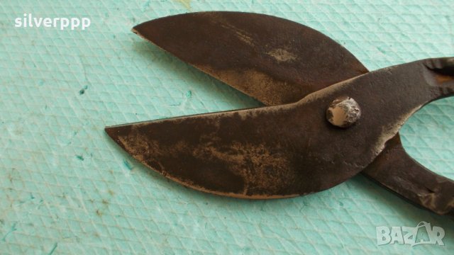 Стара ръчно кована ножица за ламарина , снимка 3 - Други инструменти - 25920546