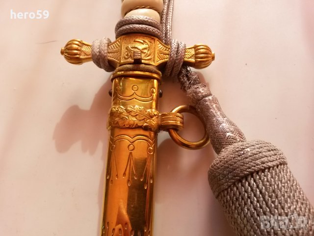 Немски морски кортик 2 св. война-отлично състояние/кинжал сабя нож/, снимка 8 - Антикварни и старинни предмети - 24055166